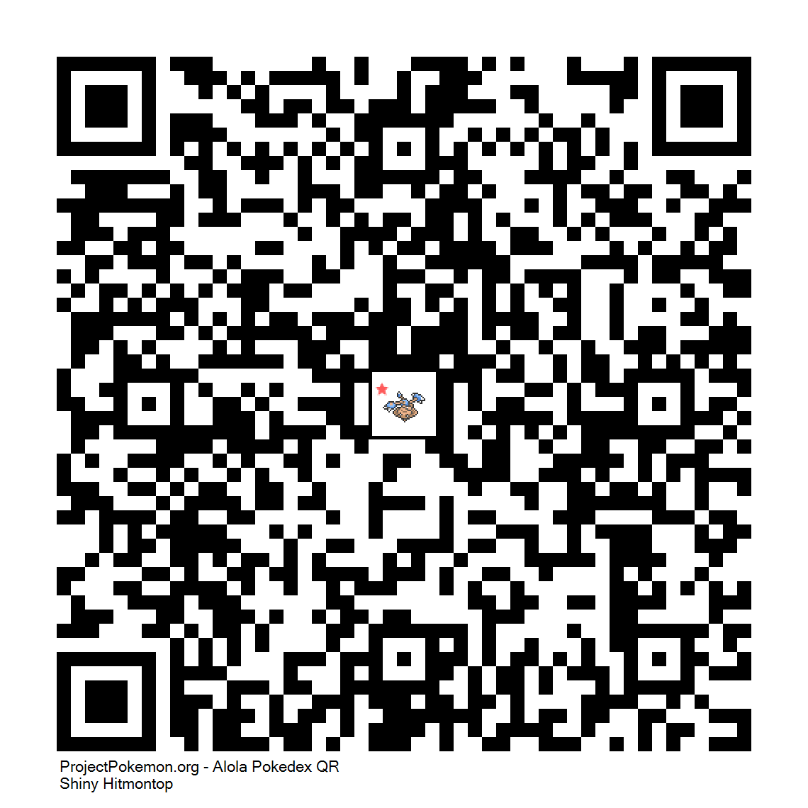 Cdigo QR de Hitmontop variocolor